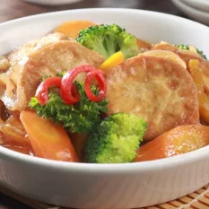 Brokoli cah Tofu Ayam