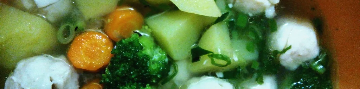 Sup Bakso Sop Bakso Ikan Brokoli sop bakso ikan brokoli